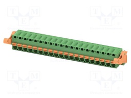 PCB connector, nominal cross section: 2.5 mm2, color: green,