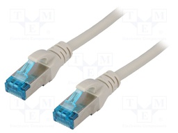 Patch cord; F/UTP; 5e; stranded; Cu; PVC; grey; 10m; 26AWG