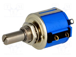 Potentiometer: shaft; multiturn; 1kΩ; 2W; ±5%; 6.35mm; linear; IP40