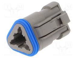 Connector: wire-wire; PX0; plug; female; PIN: 3; IP68; Locking: latch