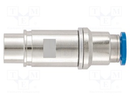 Contact; female; Han-Modular®; pipe OD Ø10mm; brass; 10bar