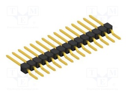 Connector: pin strips; pin header; male; PIN: 15; 2.54mm; SMT; 1x15