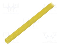 Insulating tube; yellow; -20÷155°C; Øint: 4mm; L: 100m