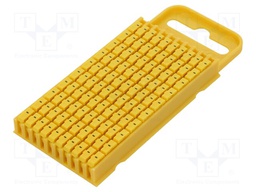 Markers for cables and wires; Label symbol: -; 4.3÷5.3mm; yellow