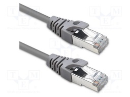 Patch cord; F/UTP; Cat: 5e; RJ45 plug,both sides; stranded; 3m; PVC