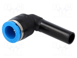 Push-in fitting; angled 90°; -0.95÷6bar; 8mm; Gasket: NBR