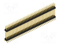 Connector: pin strips; pin header; male; PIN: 72; 2.54mm; SMT; 2x36