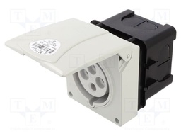 Connector: AC supply 3-phase; socket; female; 32A; 400VAC; IP44