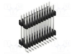 Connector: pin strips; pin header; male; PIN: 24; 1.27mm; SMT; 2x12