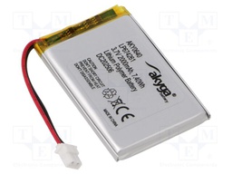 Re-battery: Li-Po; 3.7V; 2000mAh; cables,MOLEX 5264-2P socket