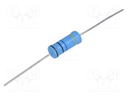 Resistor: metal glaze; THT; 62MΩ; 1W; ±5%; Ø6.8x19mm; 200ppm/°C