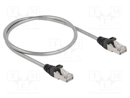 Patch cord; U/FTP; Cat: 6a; RJ45 plug,both sides; Cu; 0.5m; LSZH
