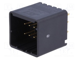 Wire-board; socket; male; J2000; 2.5mm; PIN: 10; THT; 250V; 4.6A