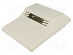 Enclosure: desktop; X: 180mm; Y: 240mm; Z: 87mm; ABS; grey; screwed