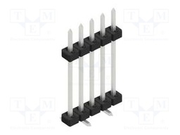 Connector: pin strips; pin header; male; PIN: 5; 2mm; SMT; 1x5; 100V