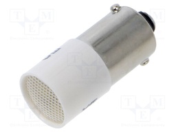 Indicator: LED; BA9S,T10; white; plastic; 230VAC; 230VDC; -20÷60°C