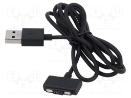 Connector 4 Pos Pogo, Female Cable Assy to USB-A