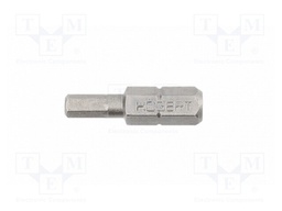 Screwdriver bit; hex key; HEX 6mm; Overall len: 25mm; 5pcs.