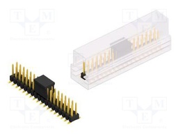 Connector: pin strips; pin header; male; PIN: 36; 2.54mm; SMT; 2x18
