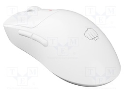 Mouse; TANTO T4; white; USB A; wireless,optical; PnP,RGB; Len: 1.8m