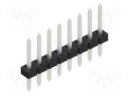Connector: pin strips; pin header; male; PIN: 8; 2mm; THT; 1x8; 100V