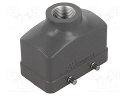 Enclosure: for HDC connectors; size 10B; for cable; straight