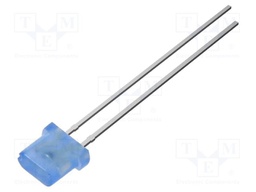 LED; blue; 330mcd; 115°; Front: flat; 2x4x4.1mm; tower; No.of term: 2