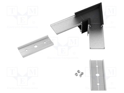 Connector 60°; black; aluminium,polycarbonate