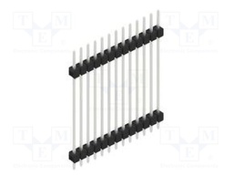 Connector: pin strips; pin header; male; PIN: 13; 2.54mm; THT; 1x13