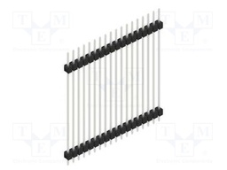 Connector: pin strips; pin header; male; PIN: 18; 2.54mm; THT; 1x18