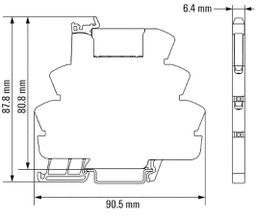 Relay: interface; SPDT; Ucntrl: 5VDC; 6A; DIN; Leads: spring clamps