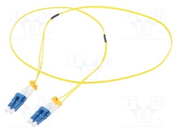 Fiber patch cord; OS2; LC/UPC,both sides; 1m; LSZH; yellow
