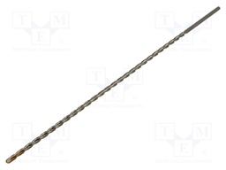 Drill bit; for concrete; Ø: 6mm; L: 400mm; cemented carbide