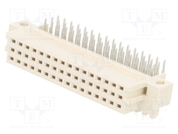 Socket; DIN 41612; type 2R; female; PIN: 48; a+b+c; THT; angled 90°