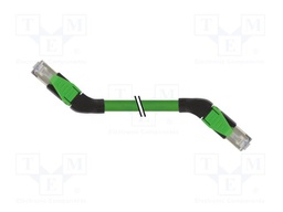 Patch cord; RJ45 right angled plug,both sides; 5; stranded; Cu