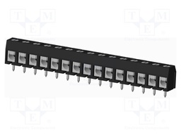 Connector: PCB terminal block; terminal; Plating: tinned; on PCBs
