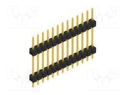 Connector: pin strips; pin header; male; PIN: 13; 2.54mm; THT; 1x13