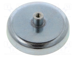 Magnet: permanent; hard ferrite; 280N; Ø: 47mm; H: 17mm; steel
