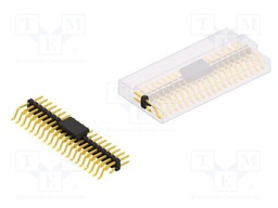 Connector: pin strips; pin header; male; PIN: 40; 2mm; SMT; 2x20