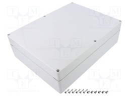 Enclosure: multipurpose; X: 230mm; Y: 300mm; Z: 87mm; EURONORD; grey