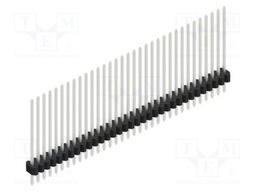 Connector: pin strips; pin header; male; PIN: 33; 1.27mm; THT; 1x33