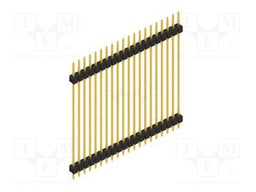 Connector: pin strips; pin header; male; PIN: 20; 2.54mm; THT; 1x20