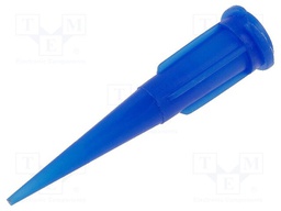 Needle: plastic; 1.25"; Size: 22; straight; 0.41mm
