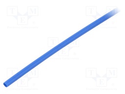 Heat shrink sleeve; thin walled,glued; 4: 1; 4mm; L: 1000mm; blue