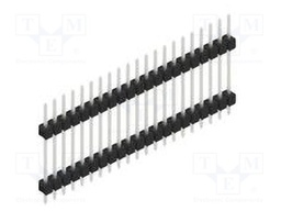 Connector: pin strips; pin header; male; PIN: 21; 2.54mm; THT; 1x21