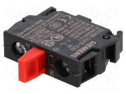 Contact block; 22mm; 3SU1.5; -25÷70°C; for back plate