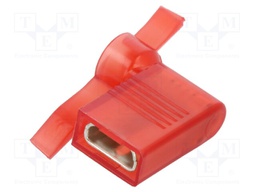 Terminal: flat; 6.3mm; 0.8mm; female; 0.5÷1mm2; crimped; for cable