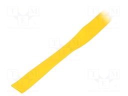 Heat shrink sleeve; glueless; 2: 1; 6.4mm; L: 30m; yellow