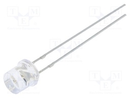 CRLED; 5mm; yellow; 1120mcd; 140°; 14mA; 12V; Front: flat