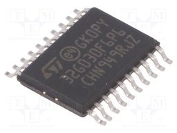 ARM microcontroller; Flash: 32kB; 64MHz; SRAM: 8kB; TSSOP20